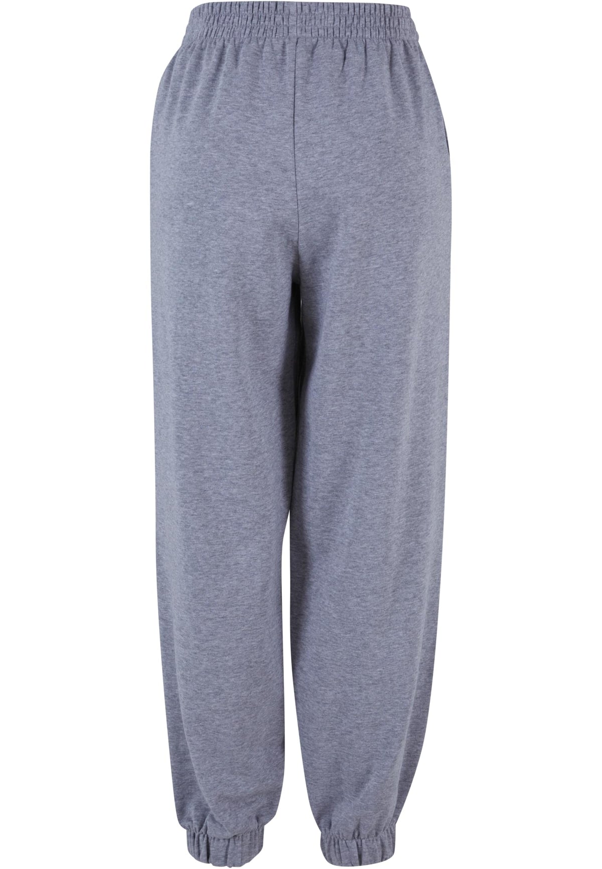 Jogging femme taille haute MF265 gris chiné - vue de dos
