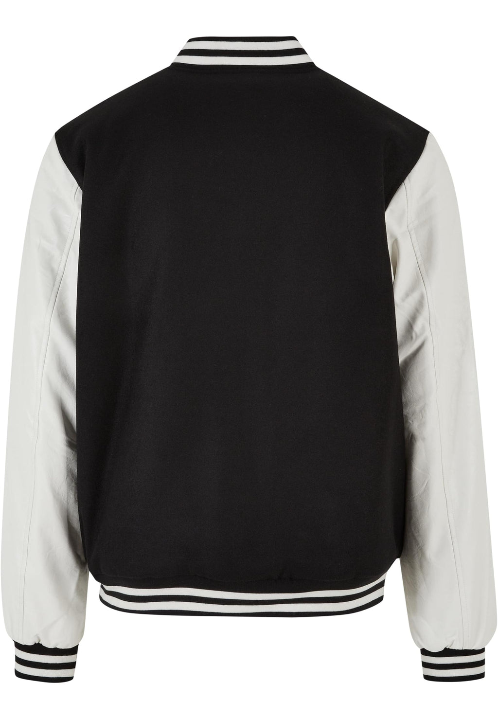 Veste college laine BY269 noir et blanc - vue de dos