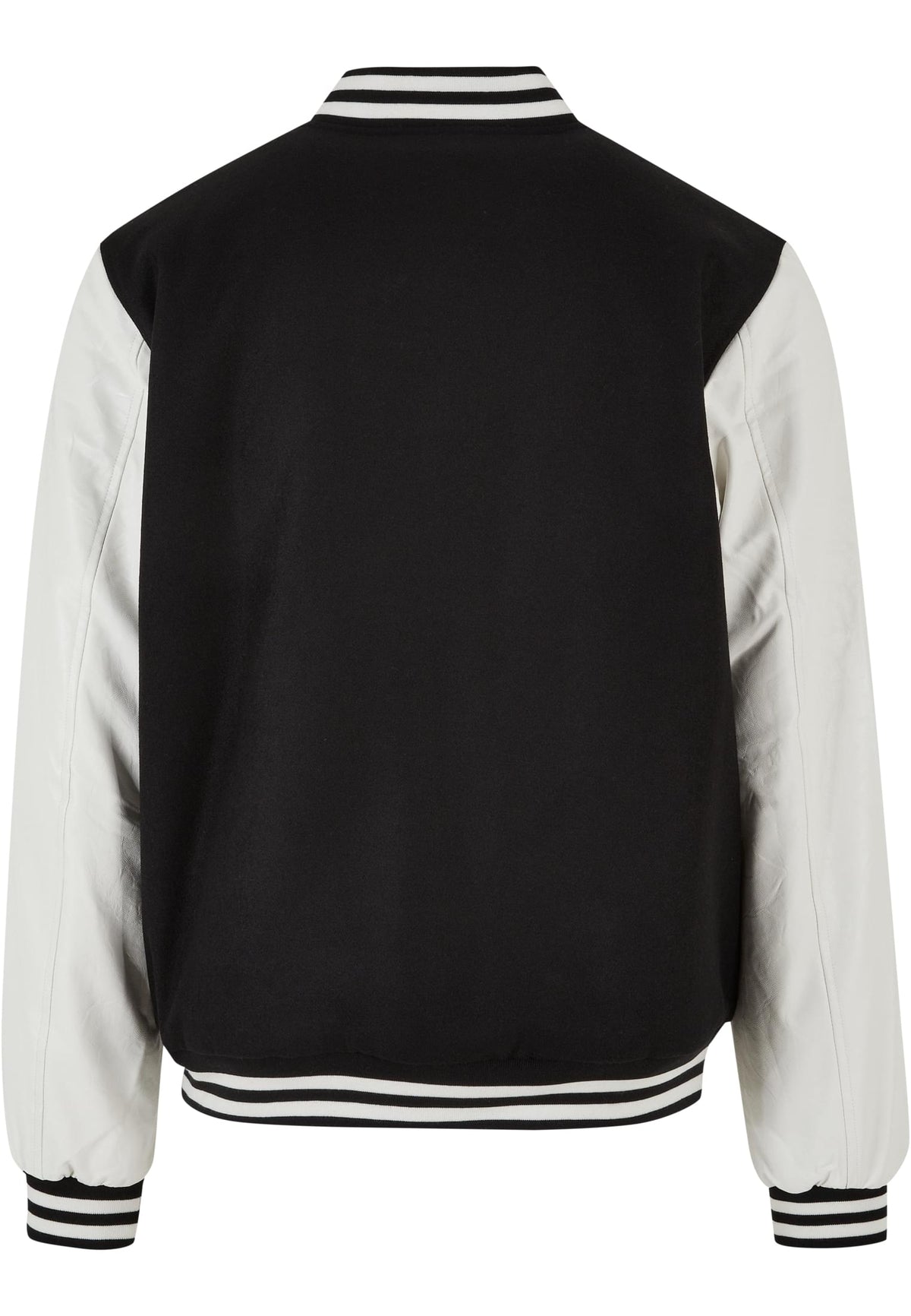 Veste college laine BY269 noir et blanc - vue de dos