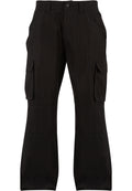 Pantalon cargo BY274 noir - vue de face