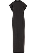 Robe longue femme vintage MF303 noir - vue de face