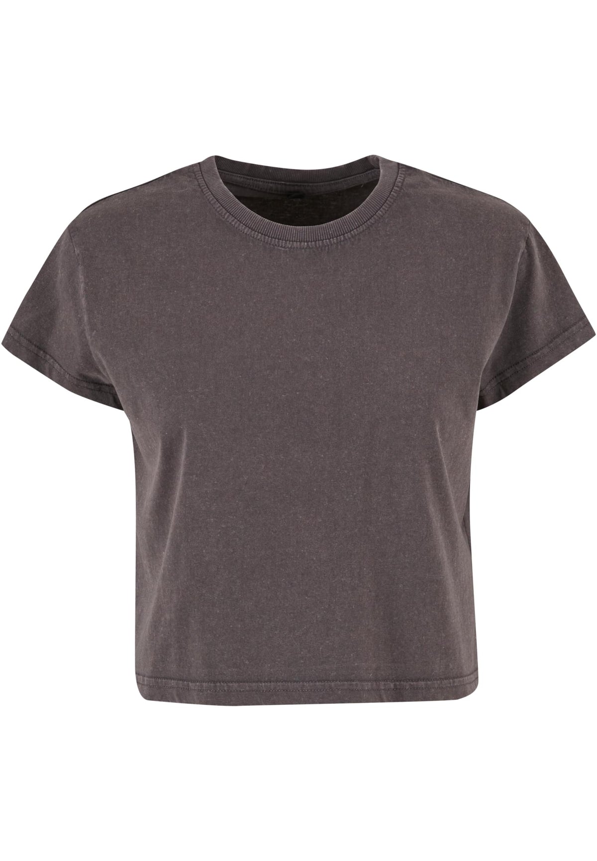 T-shirt femme court vintage MF305 gris magnet - vue de face