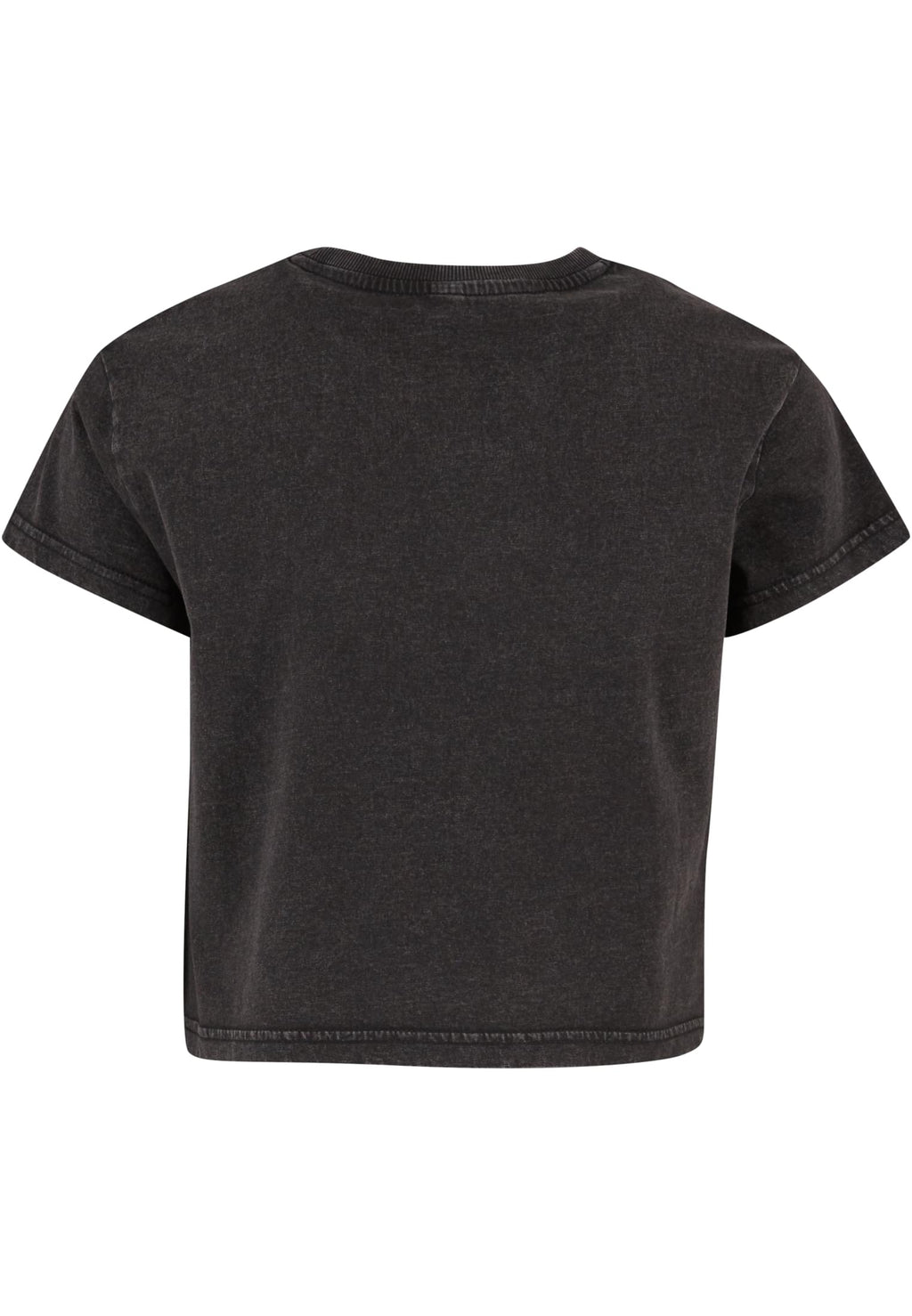 T-shirt femme court vintage MF305 noir - vue de dos