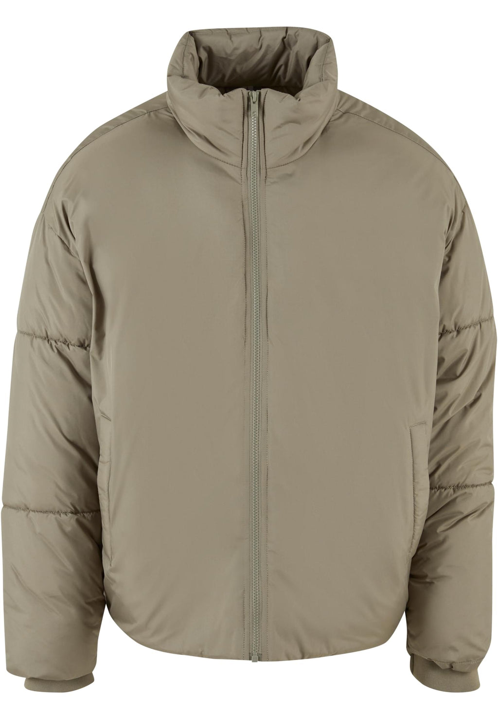 Doudoune oversize BY309 olive pale - vue de face