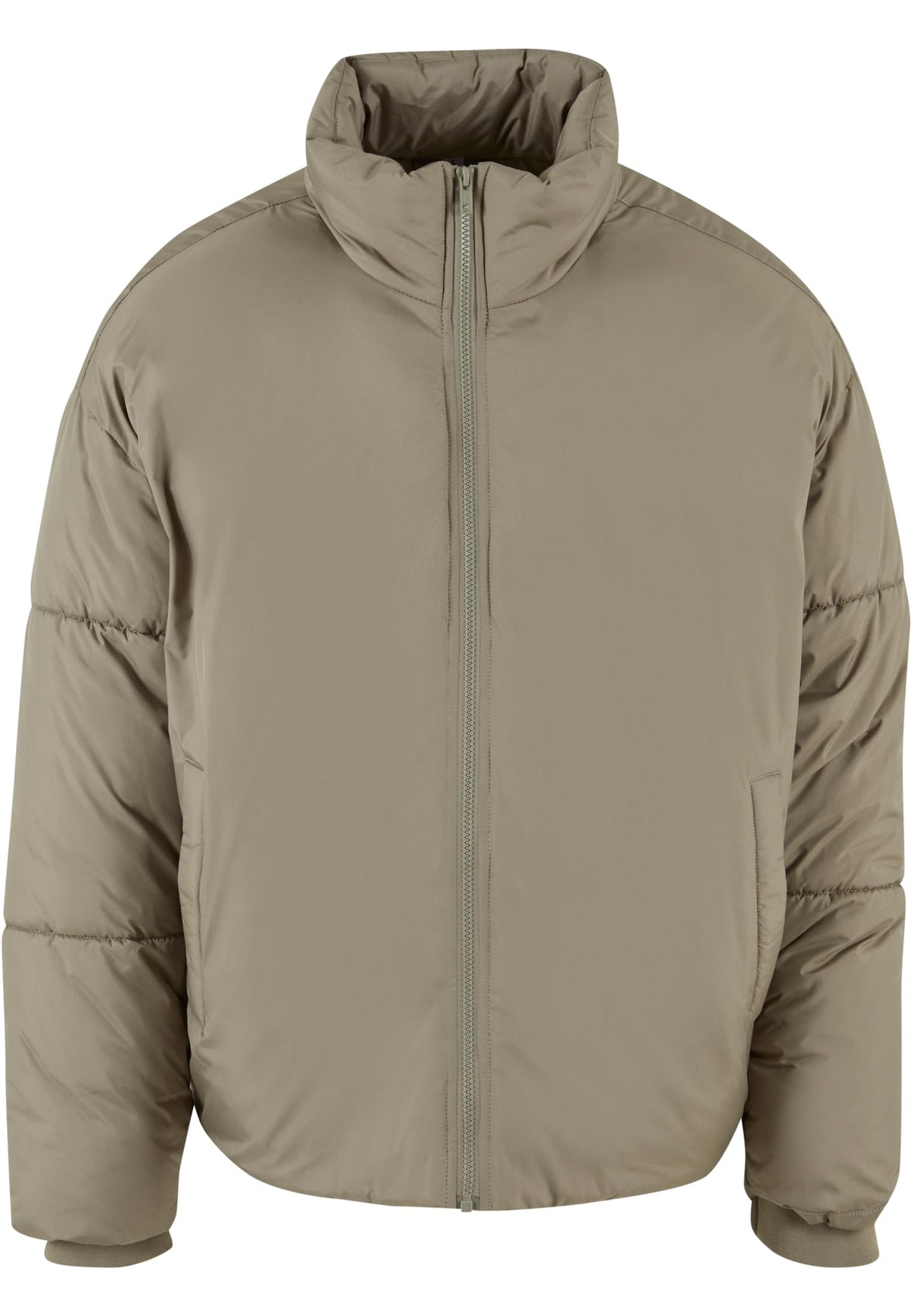 Doudoune oversize BY309 olive pale - vue de face