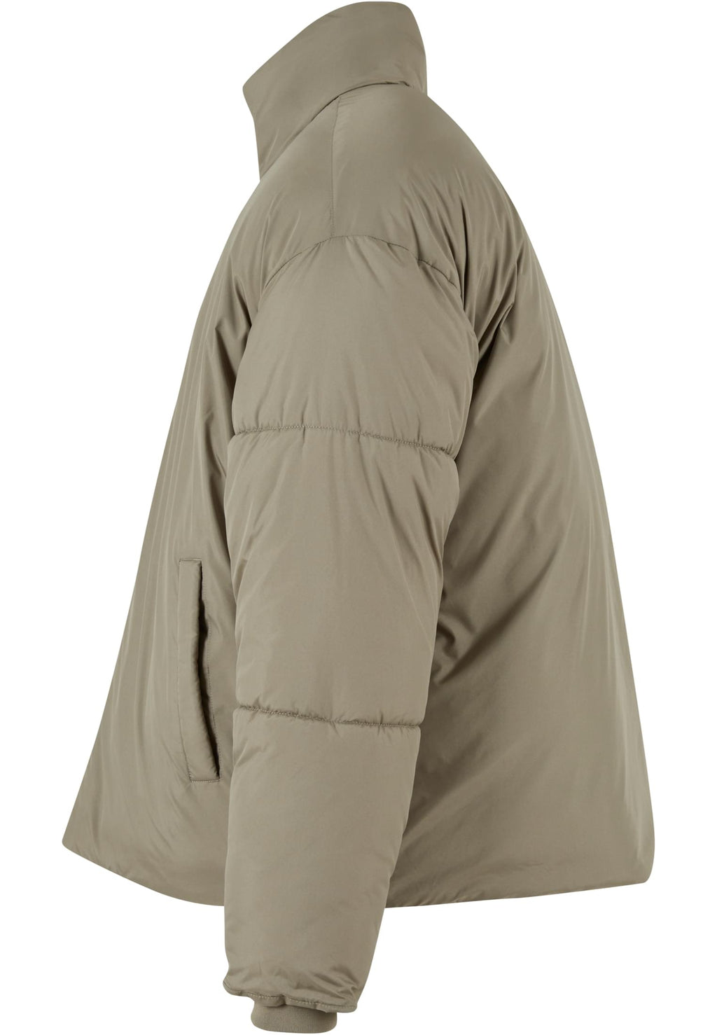 Doudoune oversize BY309 olive pale - detail