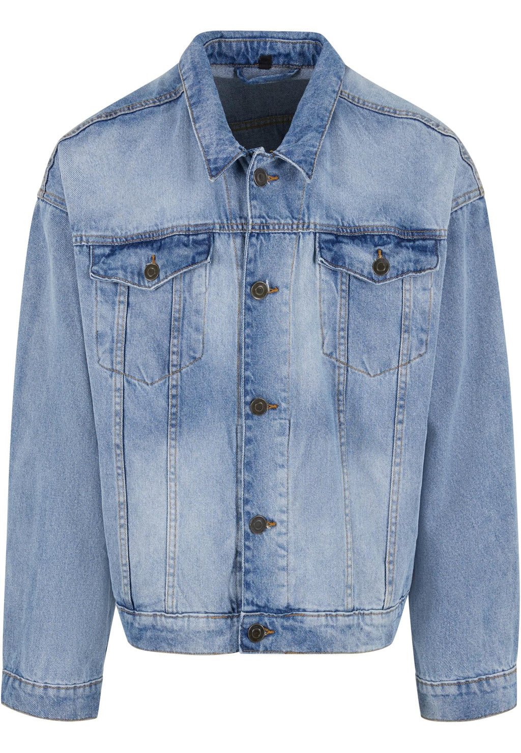Veste en jean boxy BY312 jean bleu clair - vue de face