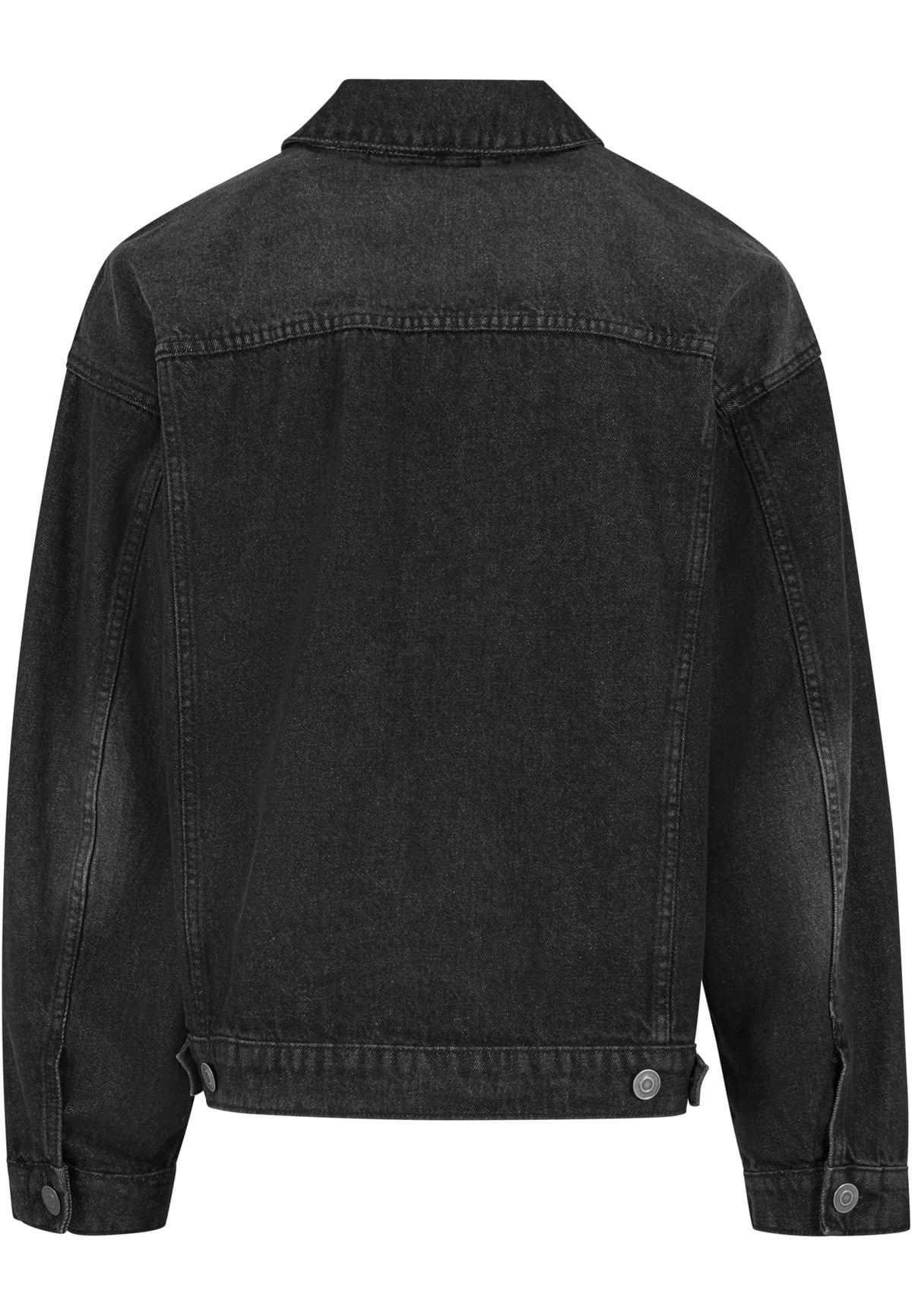 Veste en jean boxy BY312 jean noir - vue de dos