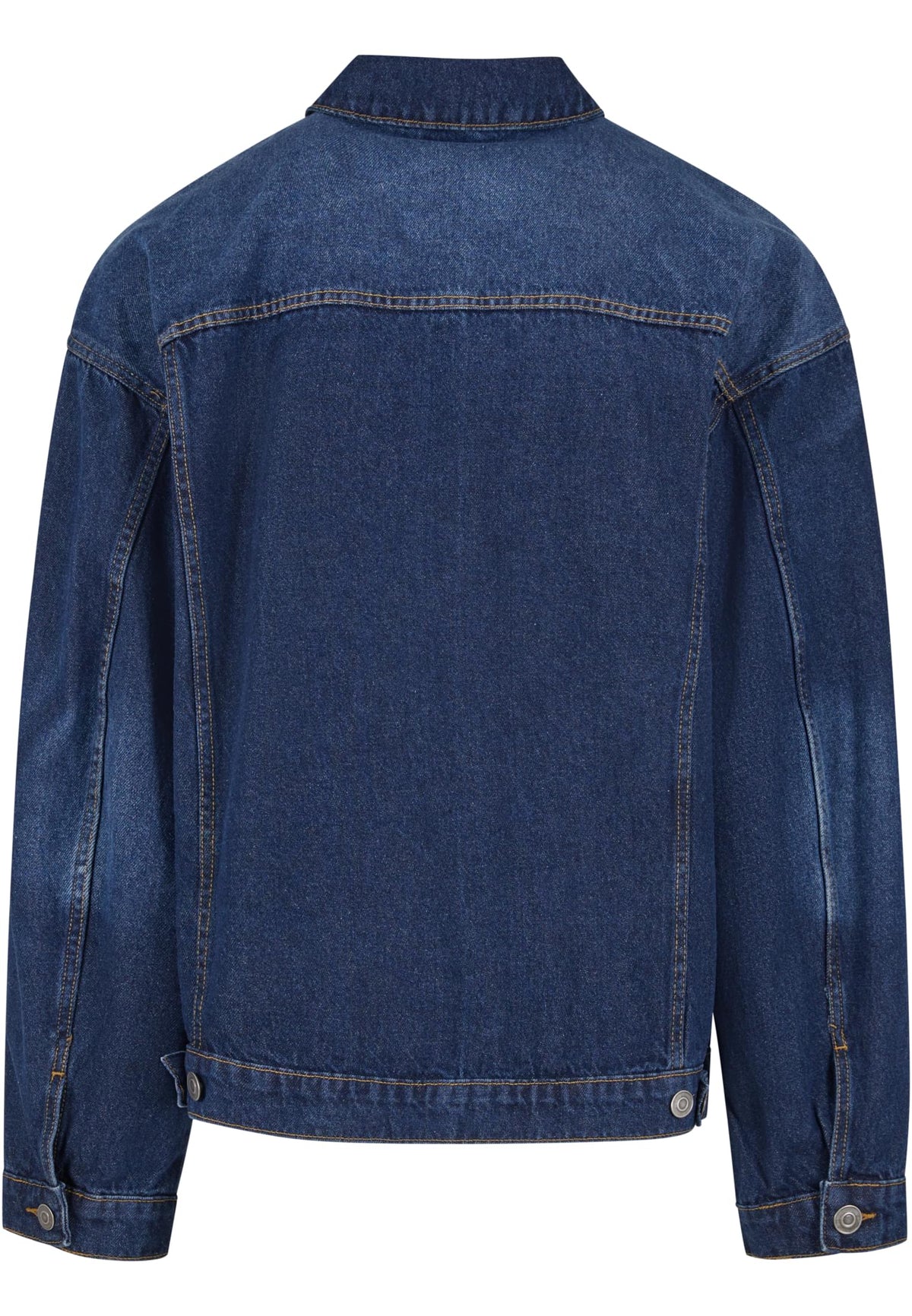 Veste en jean boxy BY312 jean bleu moyen - vue de dos
