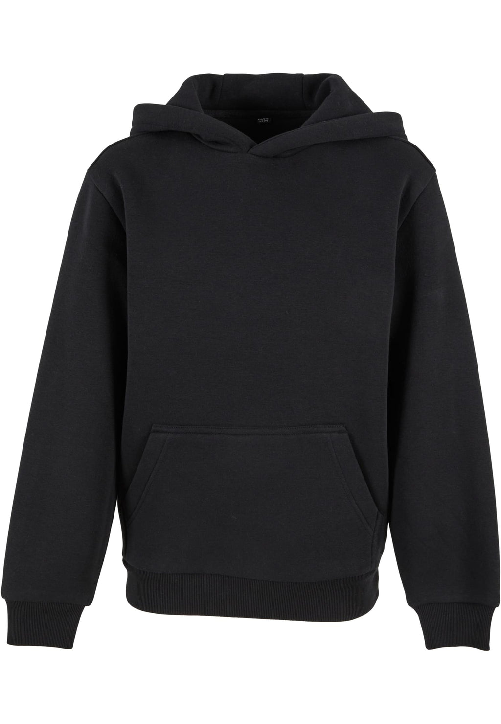 Sweat capuche Fluffy enfant BY315 noir - vue de face