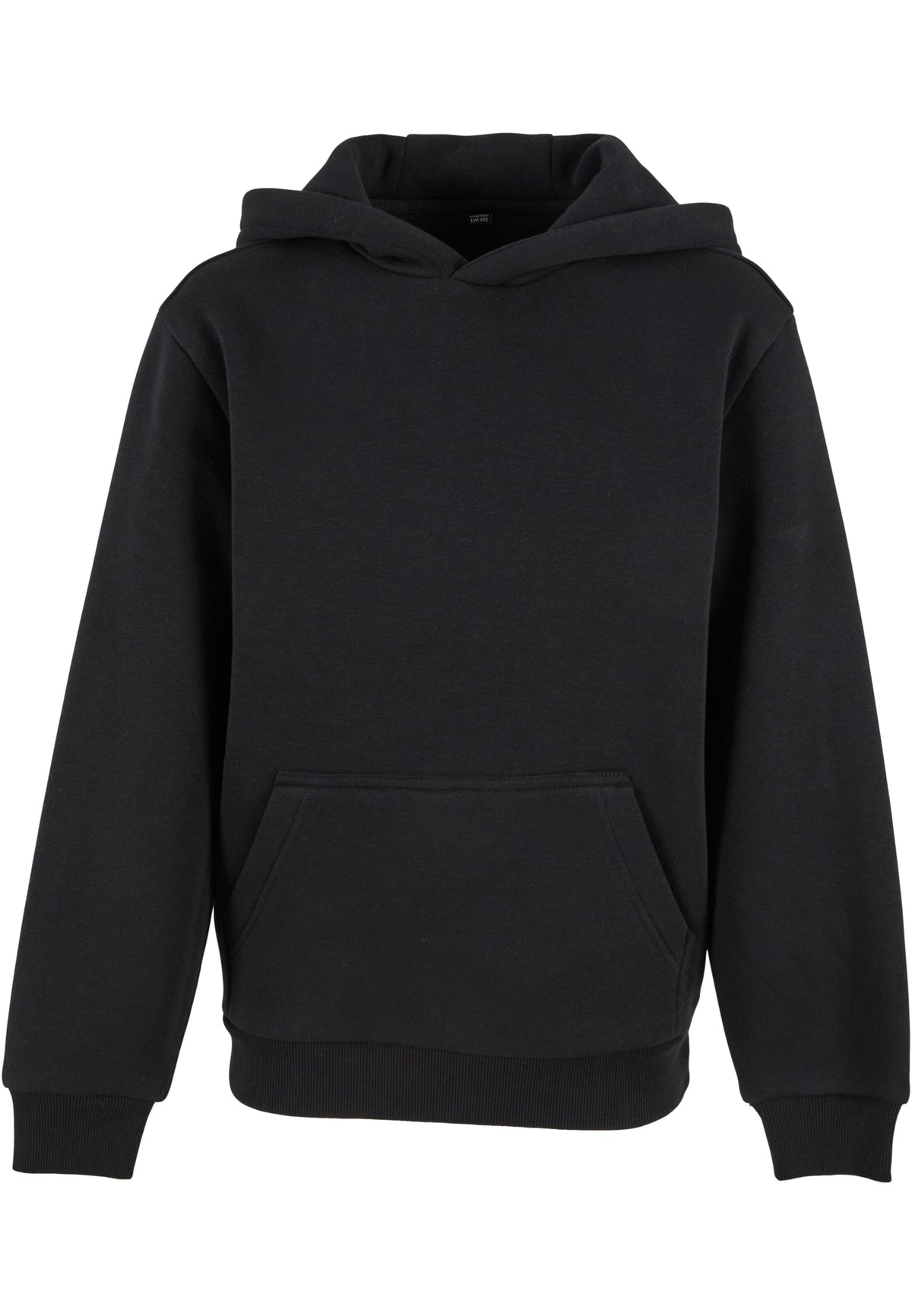 Sweat capuche Fluffy enfant BY315 noir - vue de face