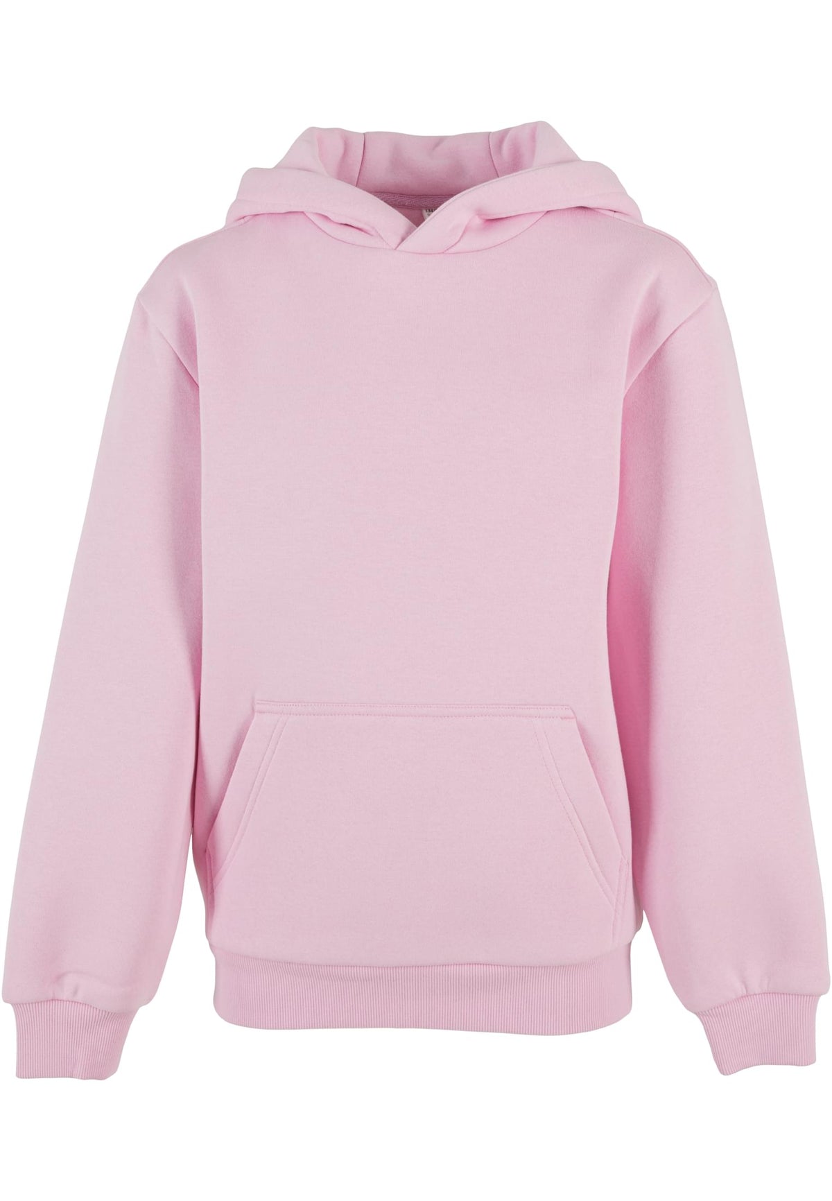 Sweat capuche Fluffy enfant BY315 rose poudre - vue de face