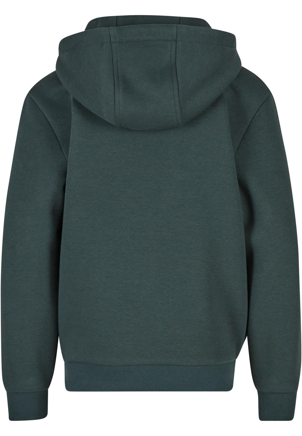 Sweat capuche Fluffy enfant BY315 vert bouteille - vue de dos