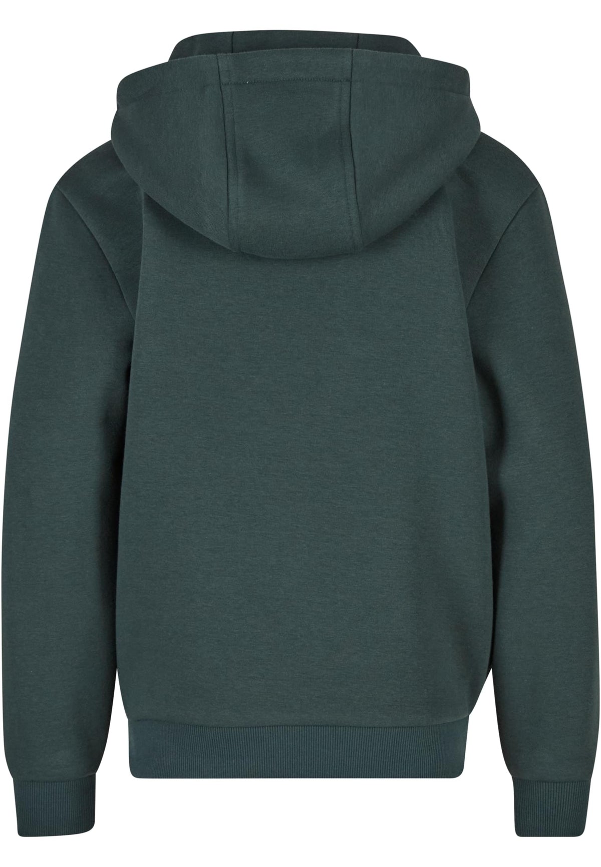 Sweat capuche Fluffy enfant BY315 vert bouteille - vue de dos