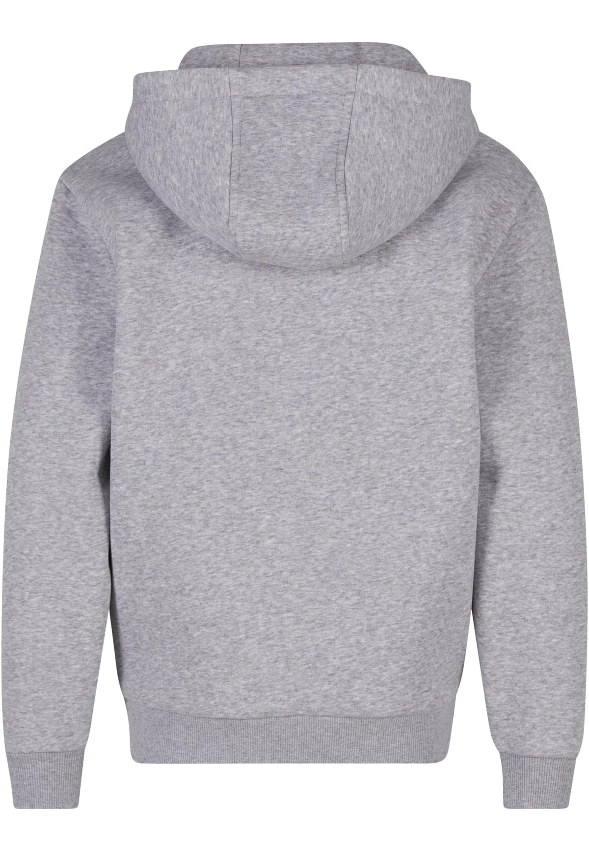 Sweat capuche Fluffy enfant BY315 gris chine - vue de dos