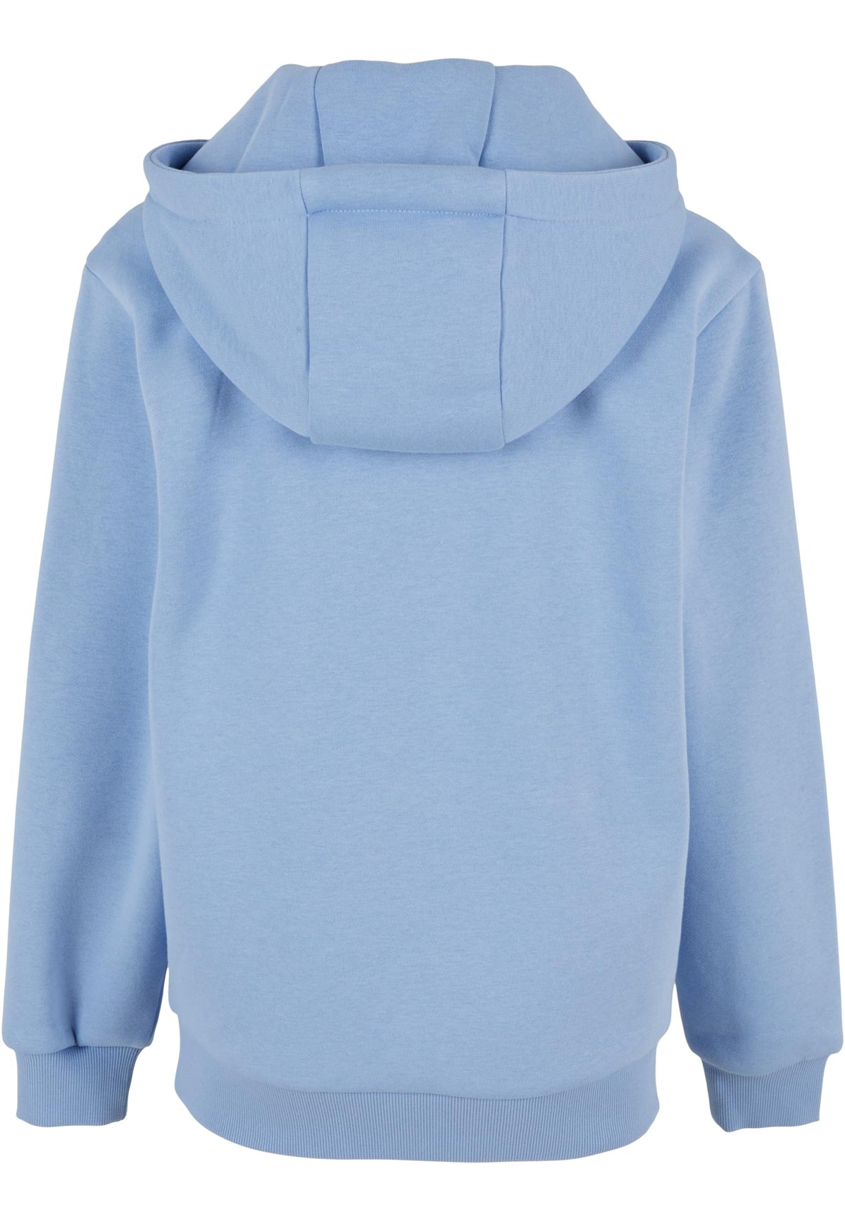Sweat capuche Fluffy enfant BY315 bleu poudre - vue de dos