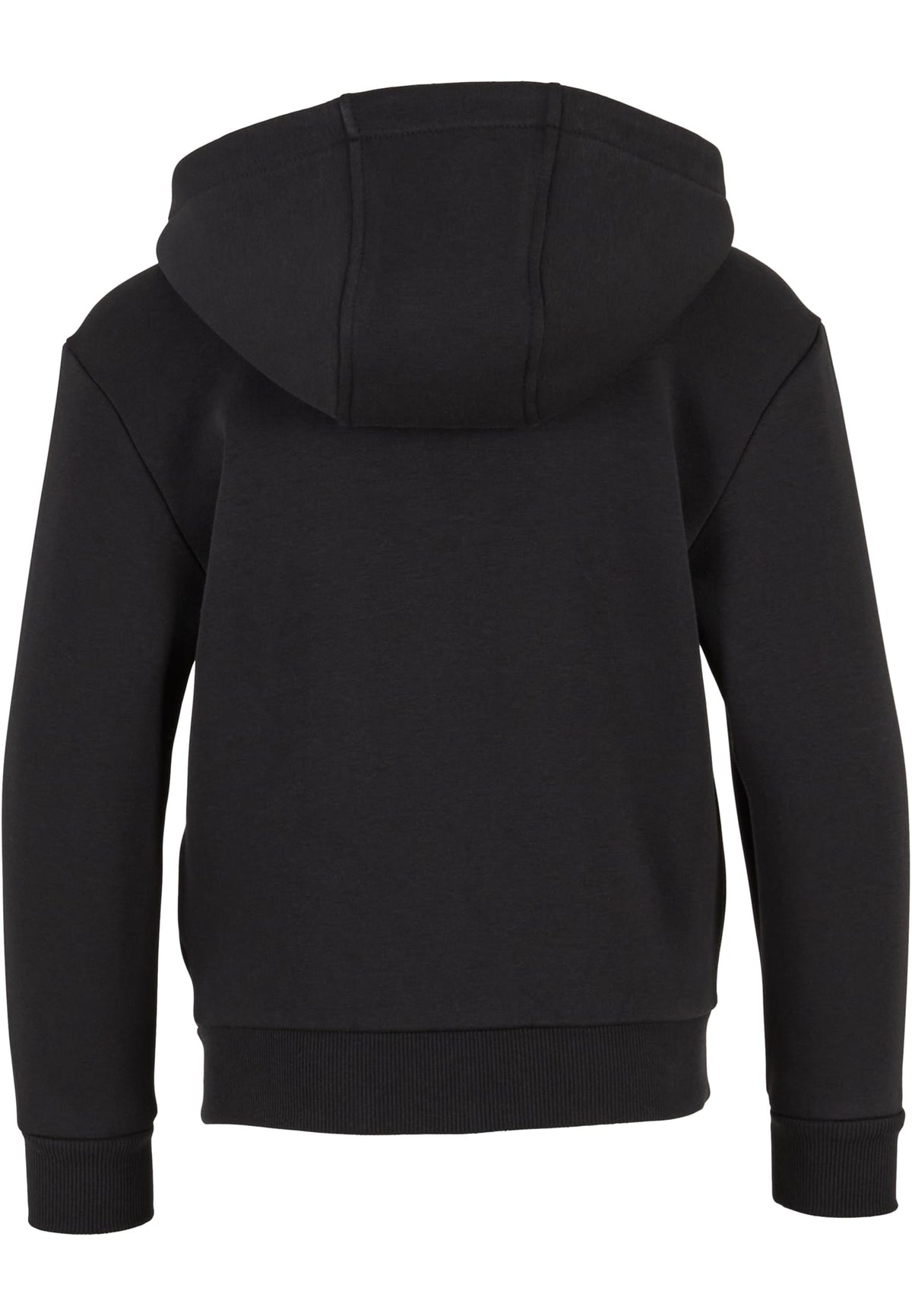 Sweat zippe Fluffy enfant BY316 noir - vue de dos
