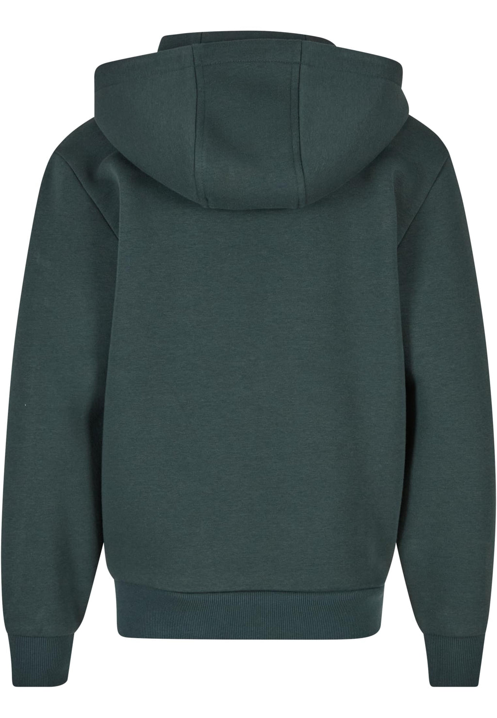 Sweat zippe Fluffy enfant BY316 vert bouteille - vue de dos