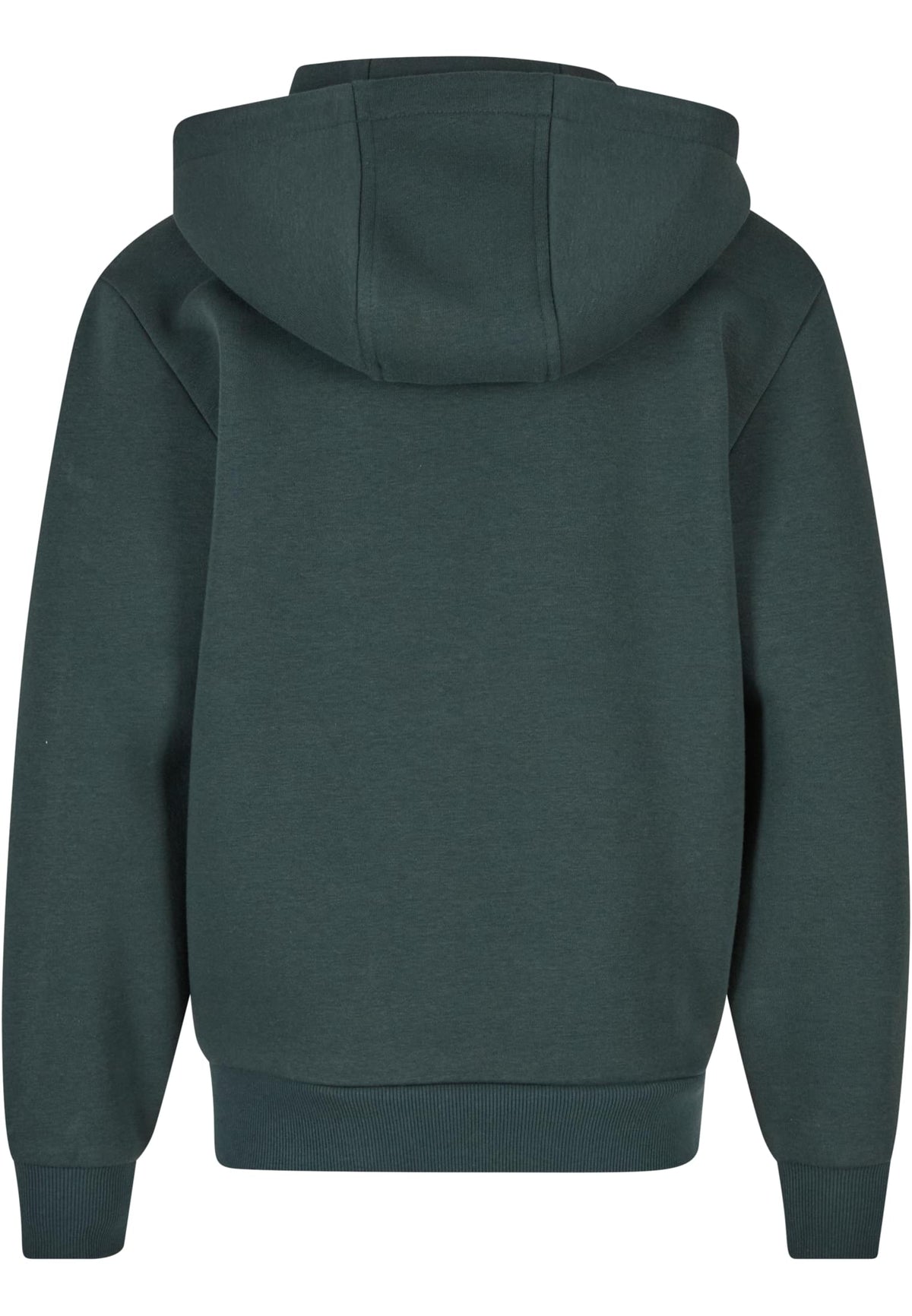 Sweat zippe Fluffy enfant BY316 vert bouteille - vue de dos