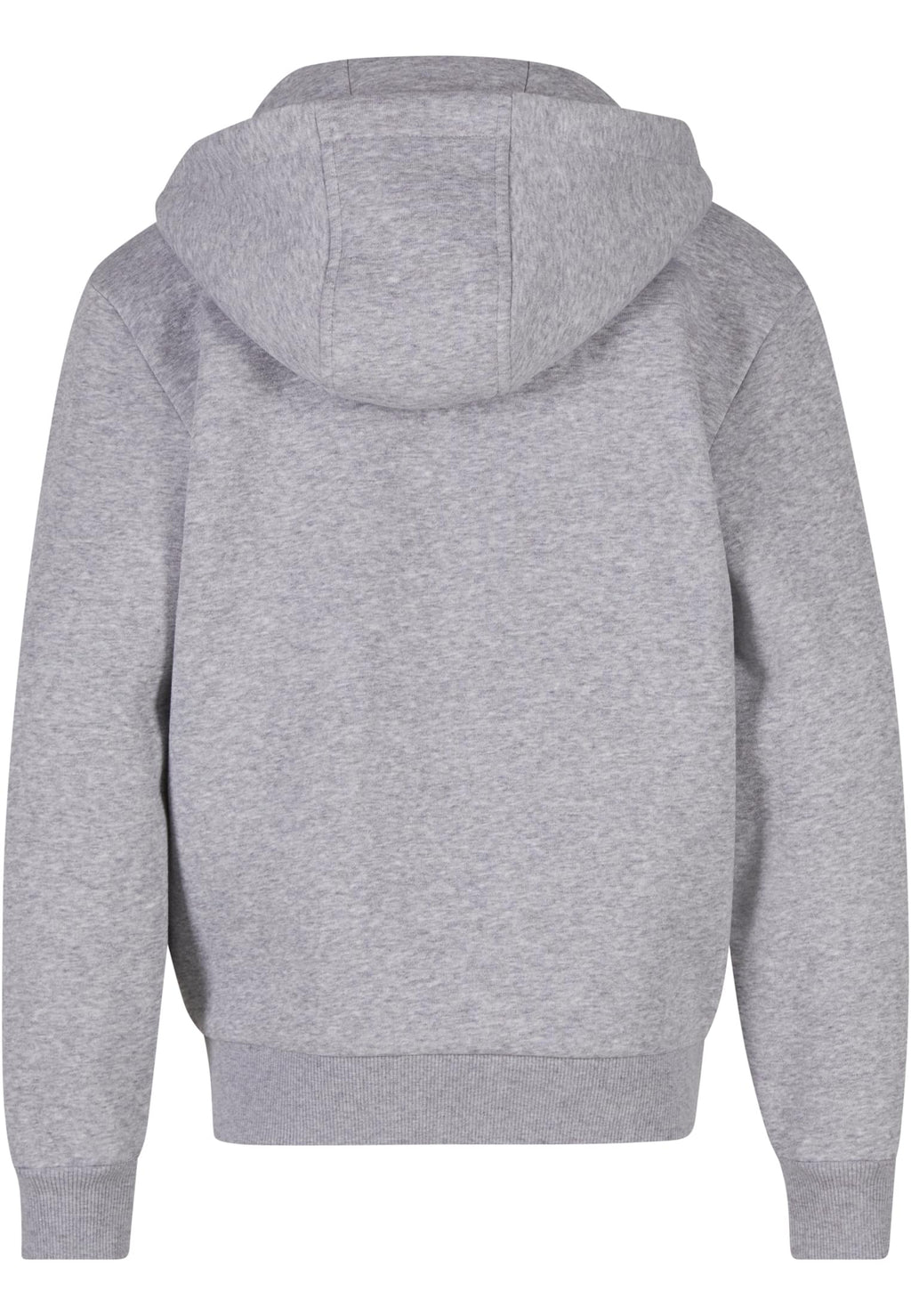 Sweat zippe Fluffy enfant BY316 gris chine - vue de dos