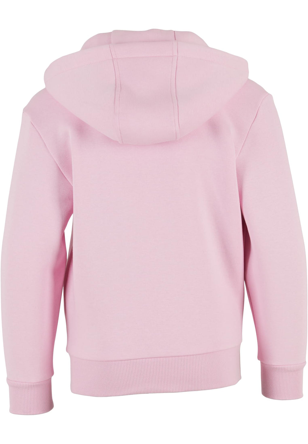 Sweat zippe Fluffy enfant BY316 rose poudre - vue de dos