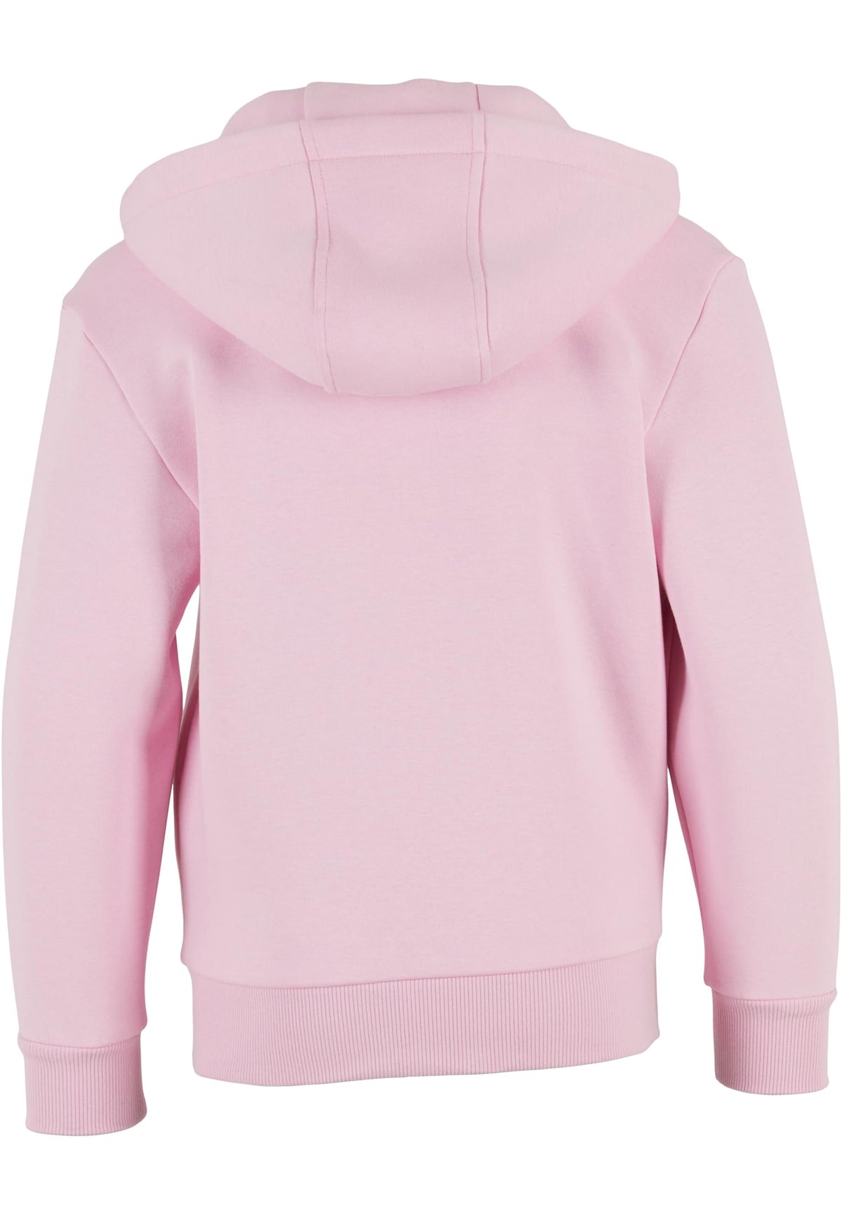 Sweat zippe Fluffy enfant BY316 rose poudre - vue de dos