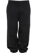 Bas de jogging Fluffy enfant BY317 noir - vue de face