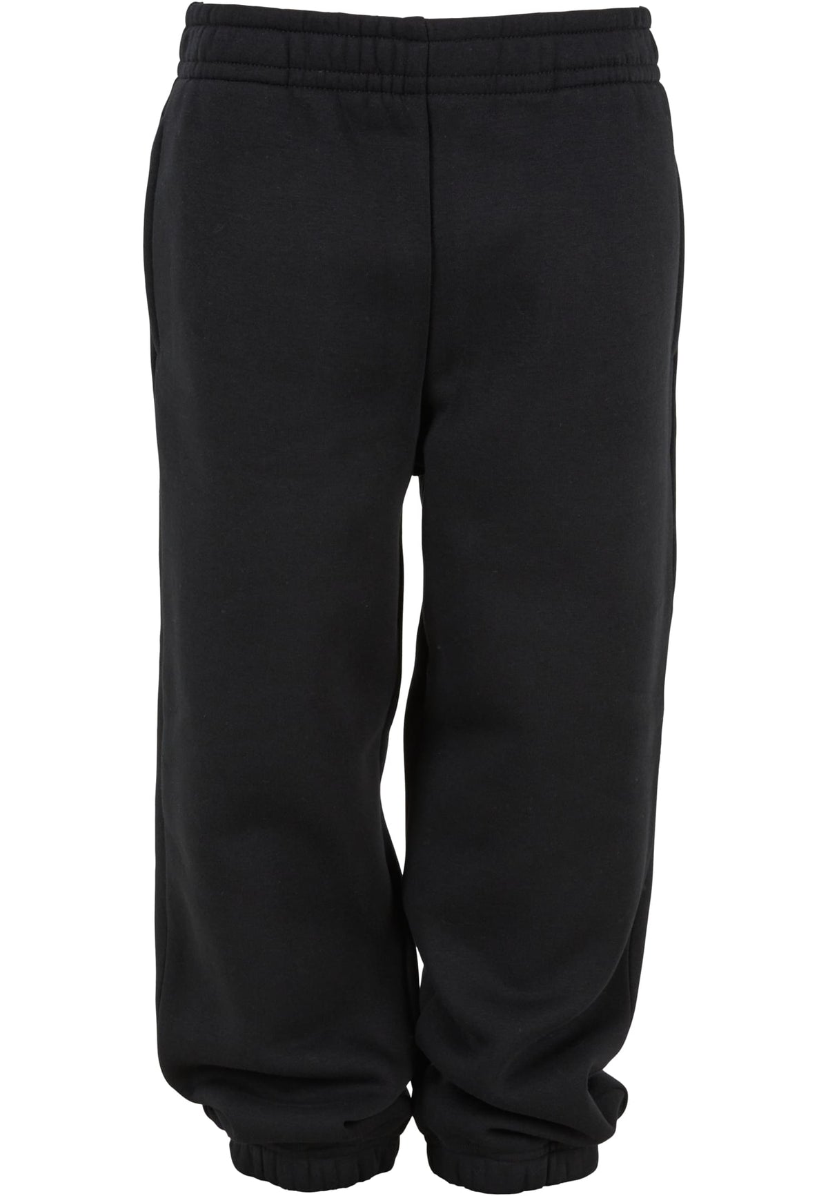 Bas de jogging Fluffy enfant BY317 noir - vue de face