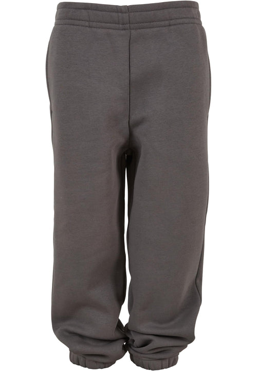 Bas de jogging Fluffy enfant BY317 gris magnet - vue de face