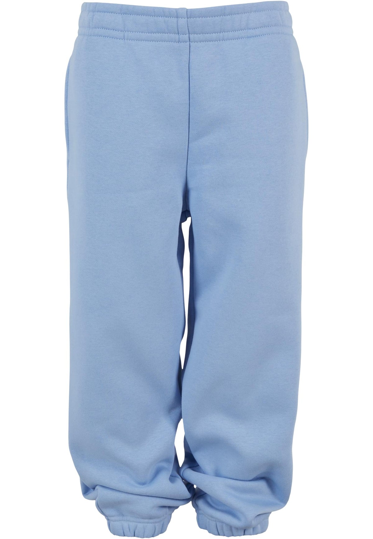Bas de jogging Fluffy enfant BY317 bleu poudre - vue de face
