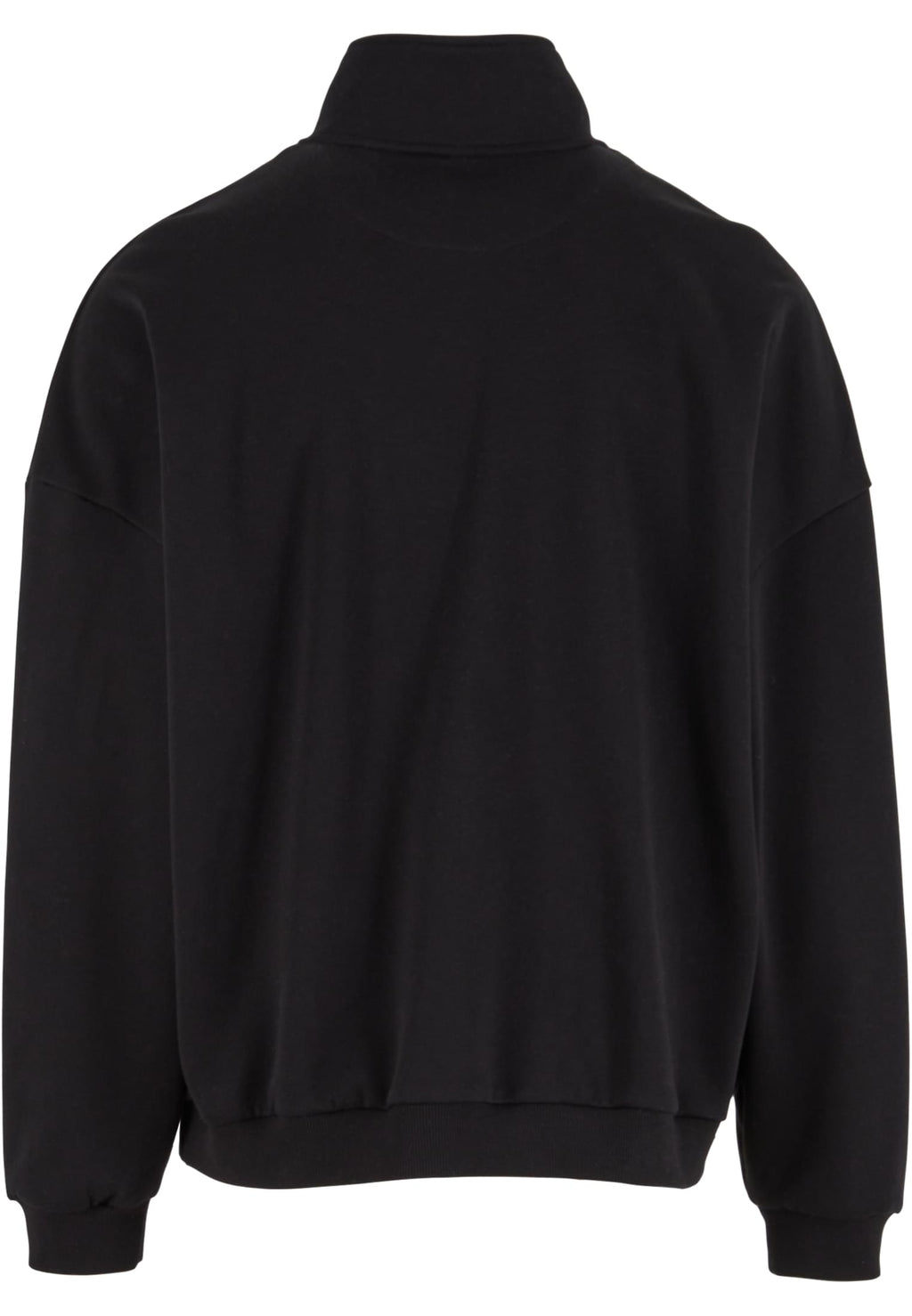 Veste sweat zippee oversize BY422 noir - vue de dos