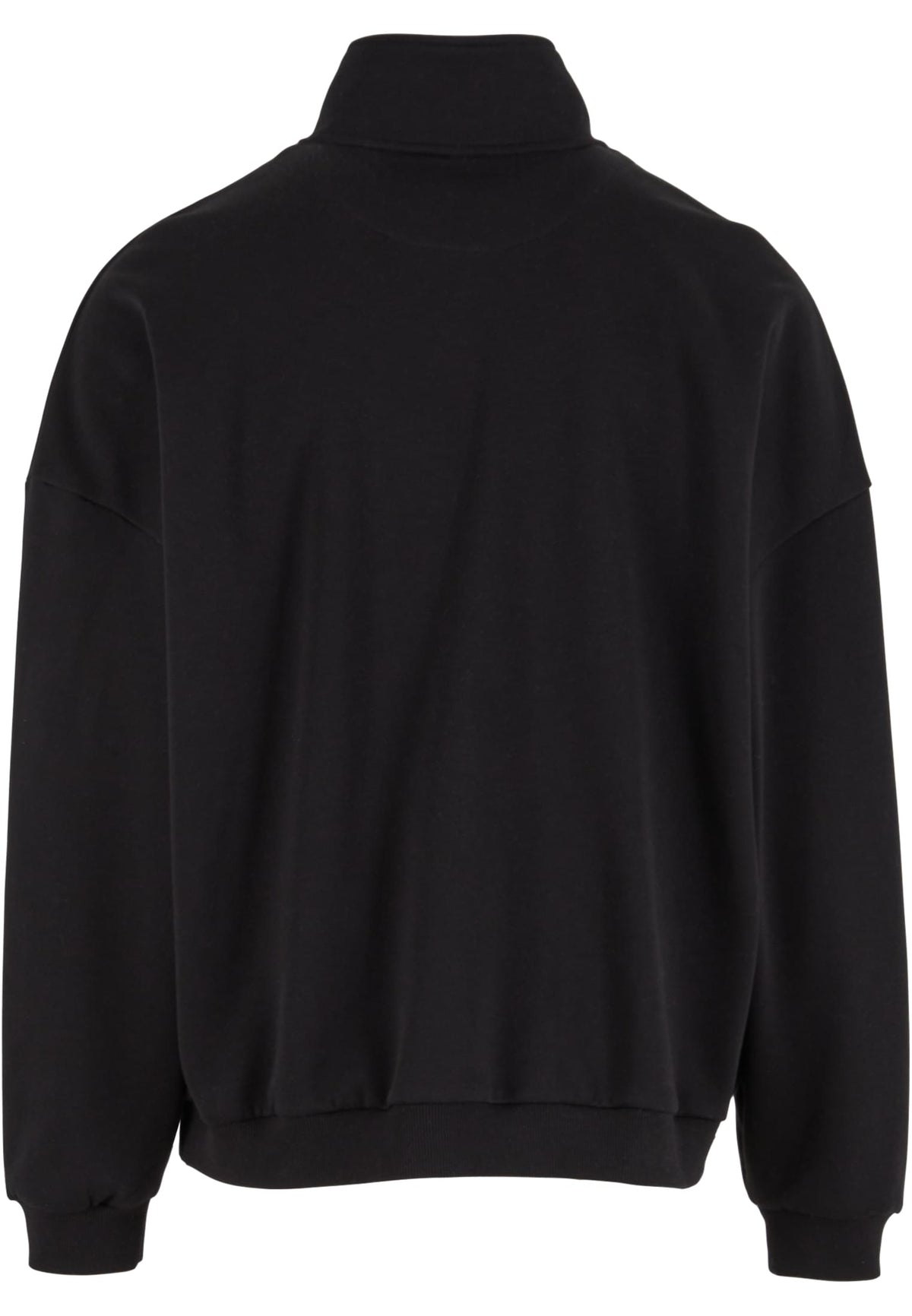Veste sweat zippee oversize BY422 noir - vue de dos