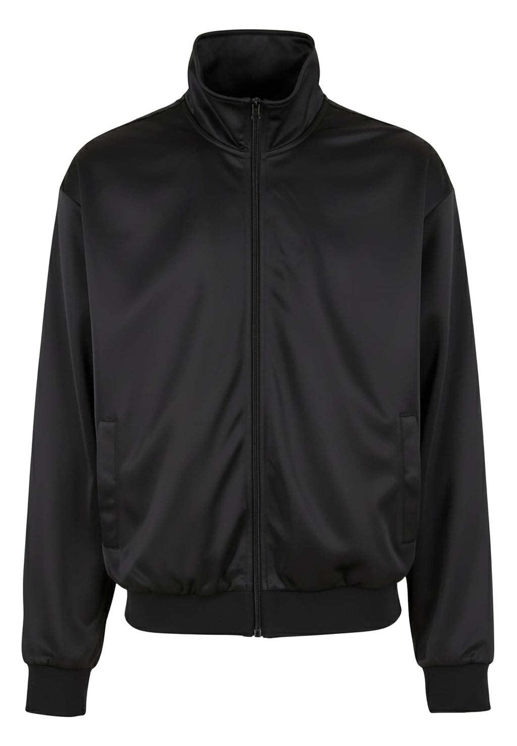 Veste de survetement tricot BY425 noir - vue de face