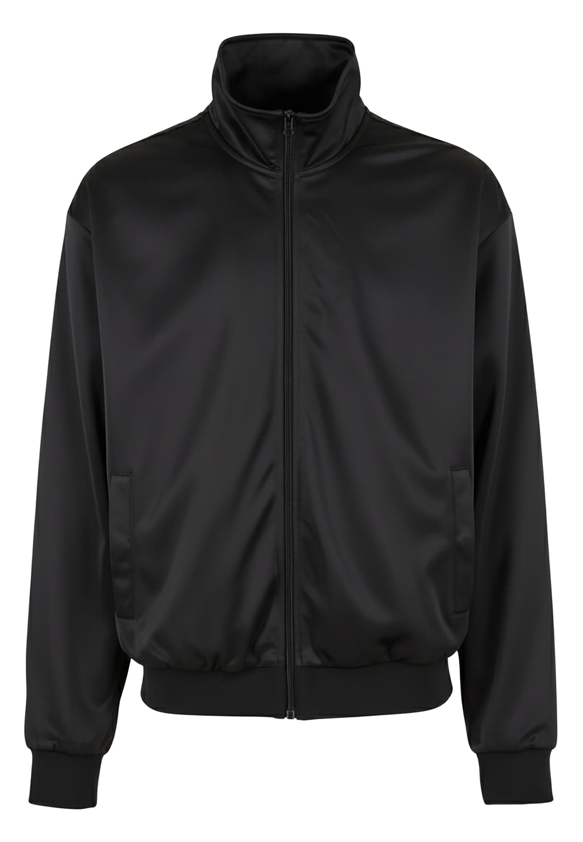 Veste de survetement tricot BY425 noir - vue de face