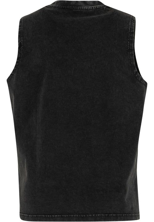 Débardeur femme délavé MF429 noir - vue de dos