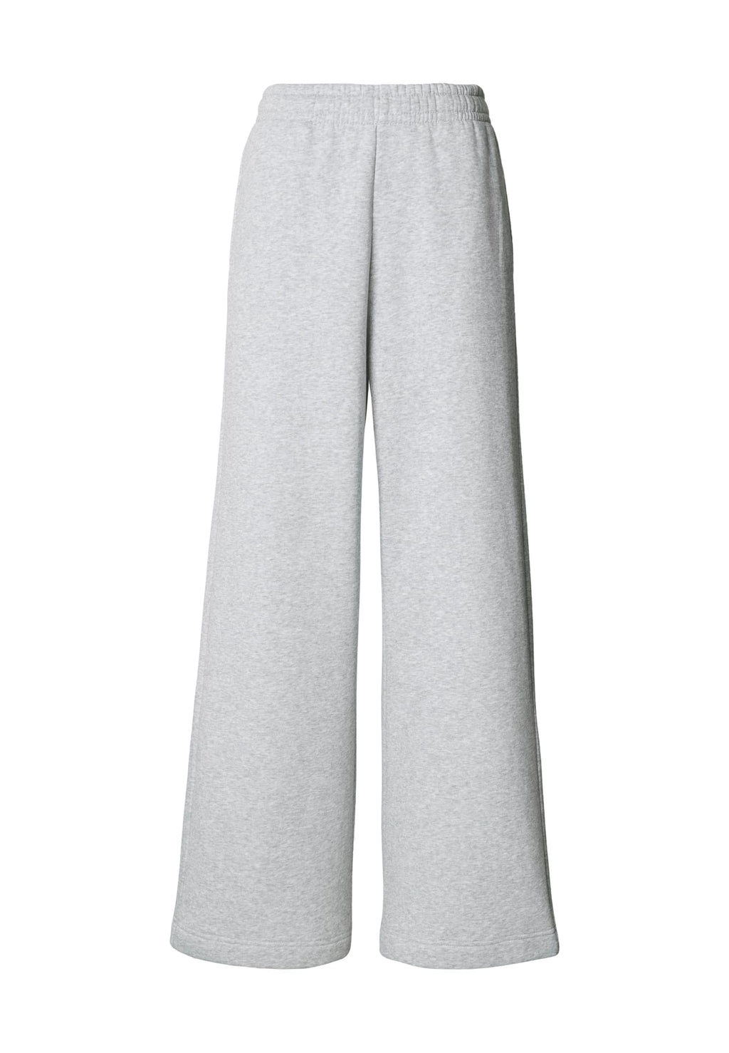 Jogging femme jambe large MF431 gris chiné - vue de face