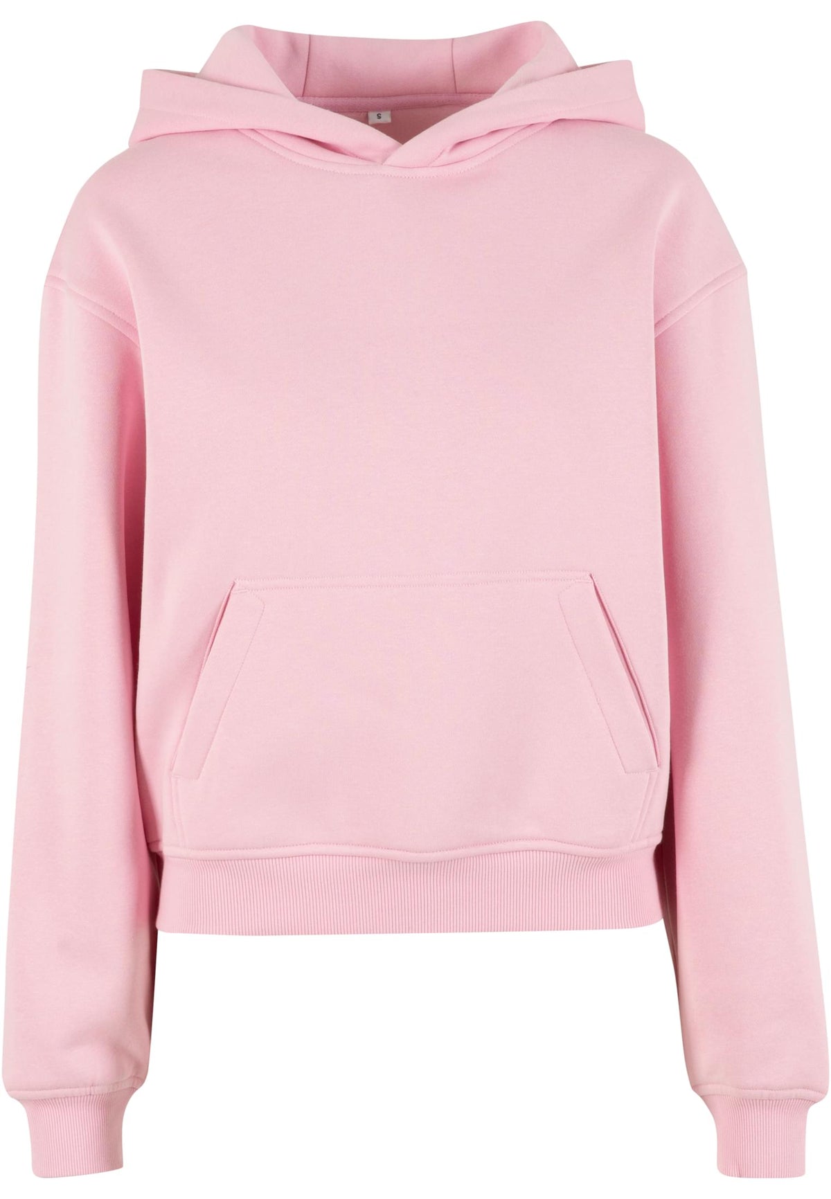 Sweat à capuche femme ample MF444 rose poudré - vue de face