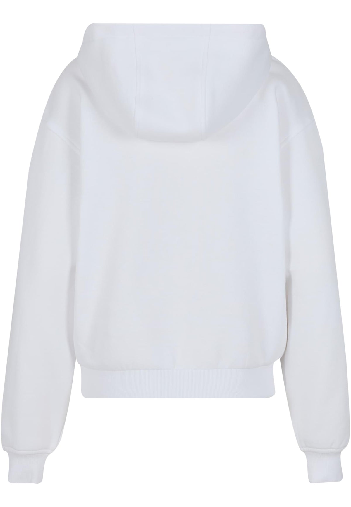 Sweat à capuche femme ample MF444 blanc - vue de dos