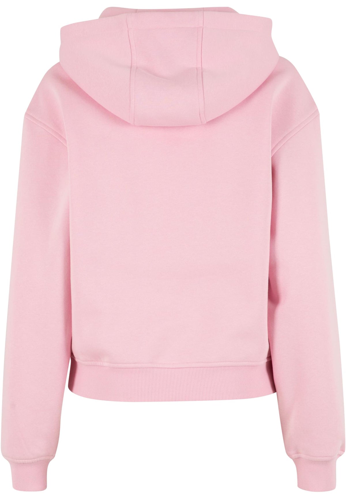Sweat à capuche femme ample MF444 rose poudré - vue de dos