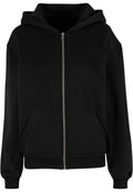 Veste à capuche zippée femme MF445 noir - vue de face
