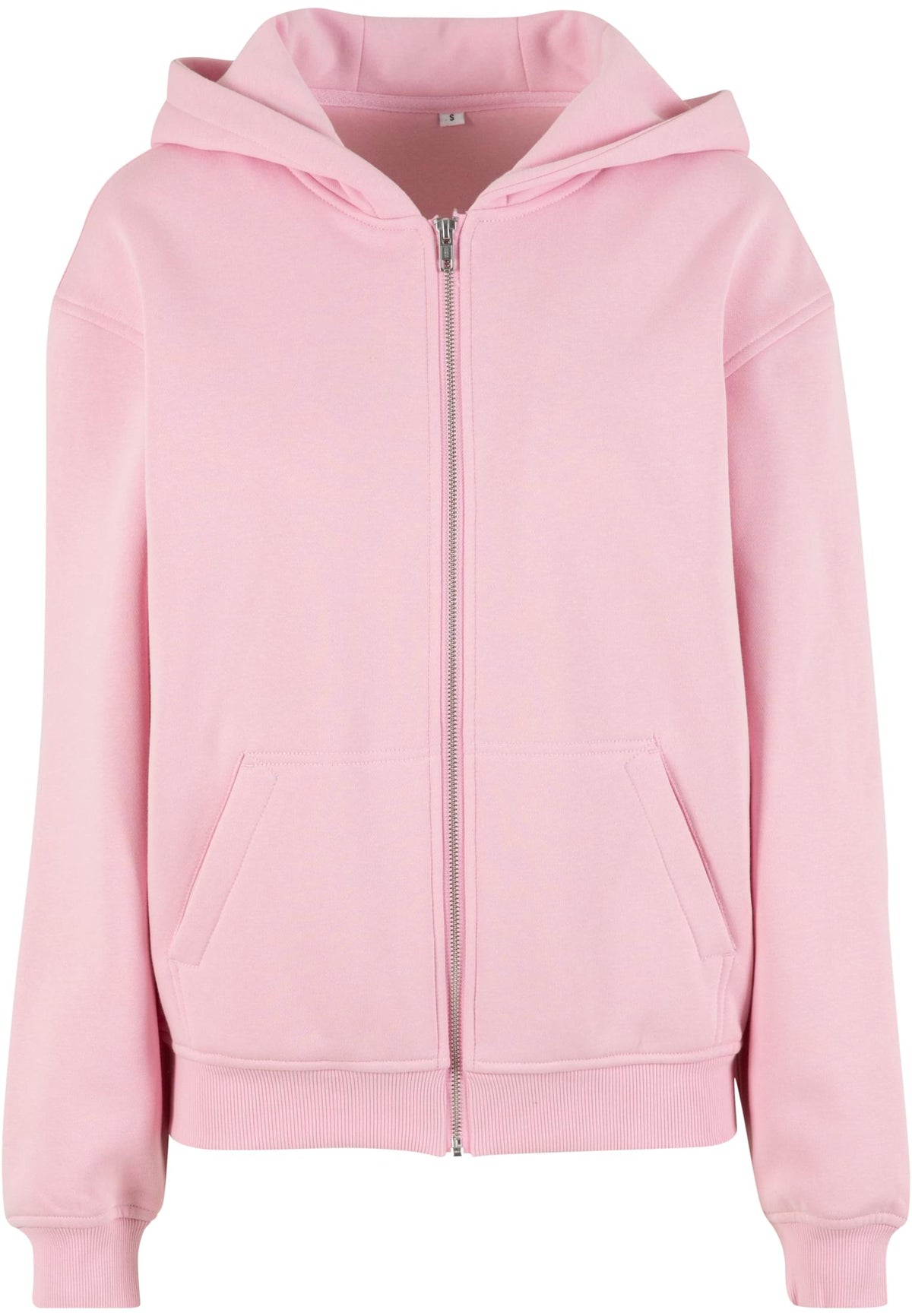 Veste à capuche zippée femme MF445 rose poudré - vue de face