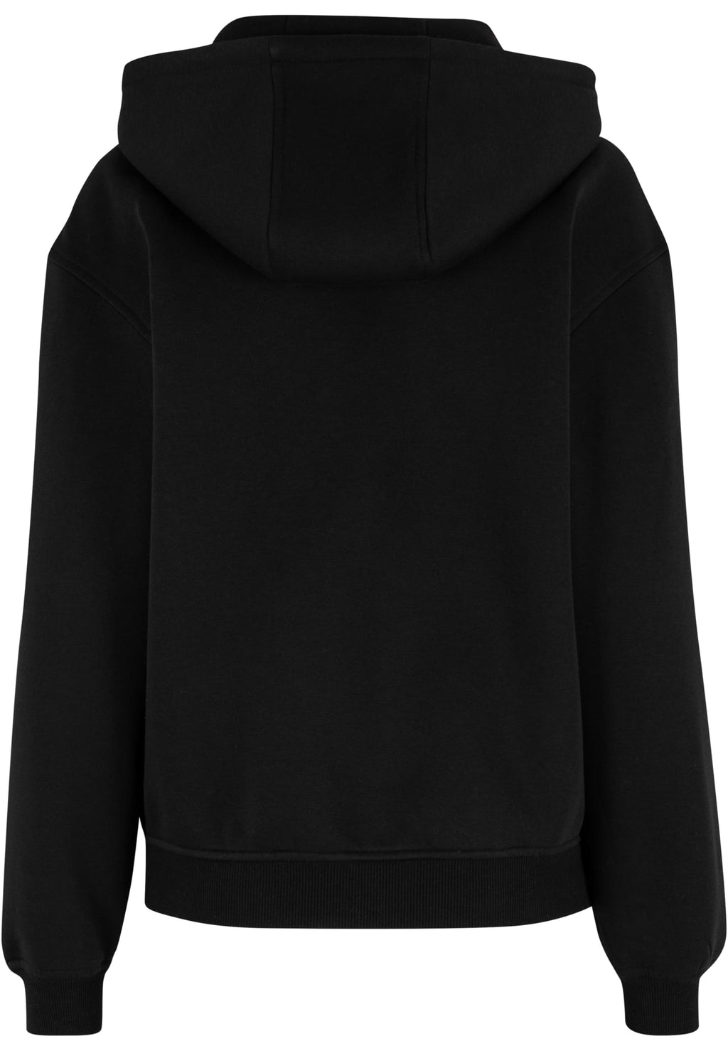 Veste à capuche zippée femme MF445 noir - vue de dos
