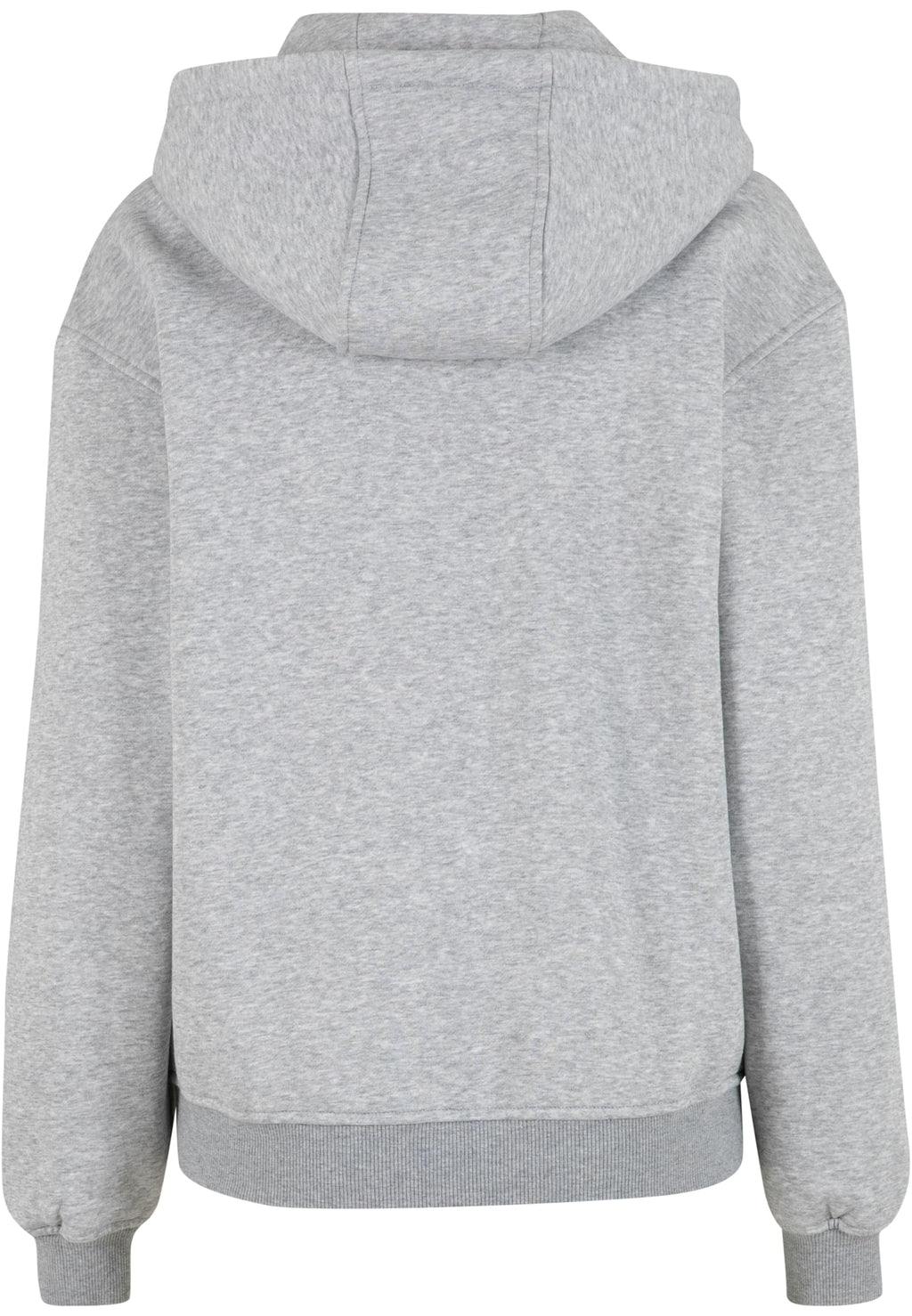 Veste à capuche zippée femme MF445 gris chiné - vue de dos