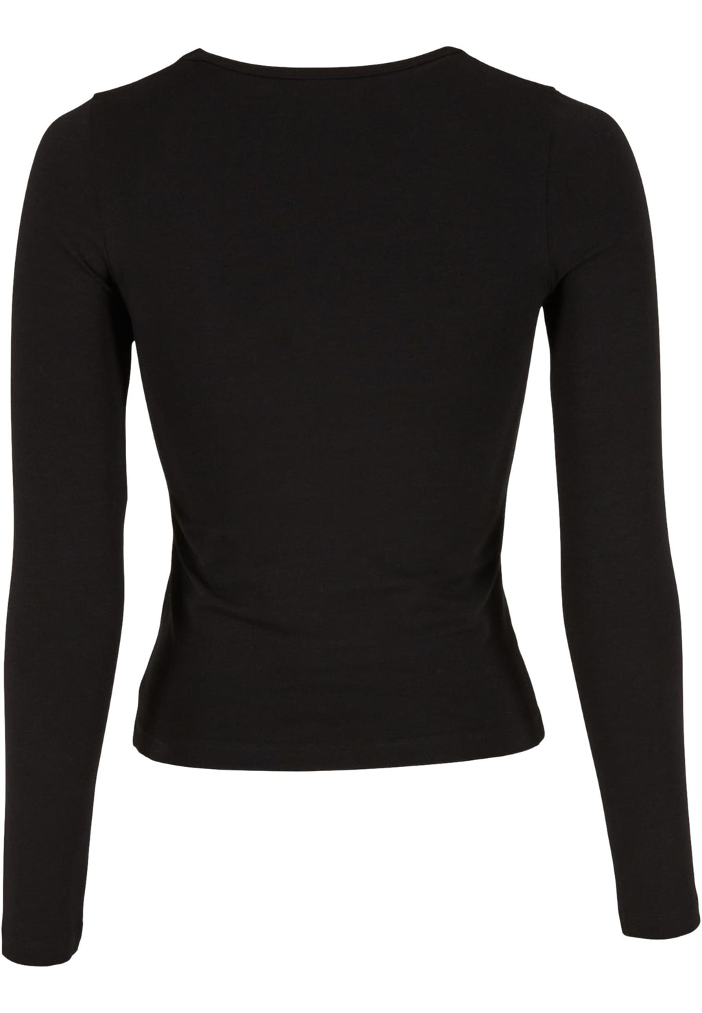 T-shirt manches longues femme ajusté MF446 noir - vue de dos
