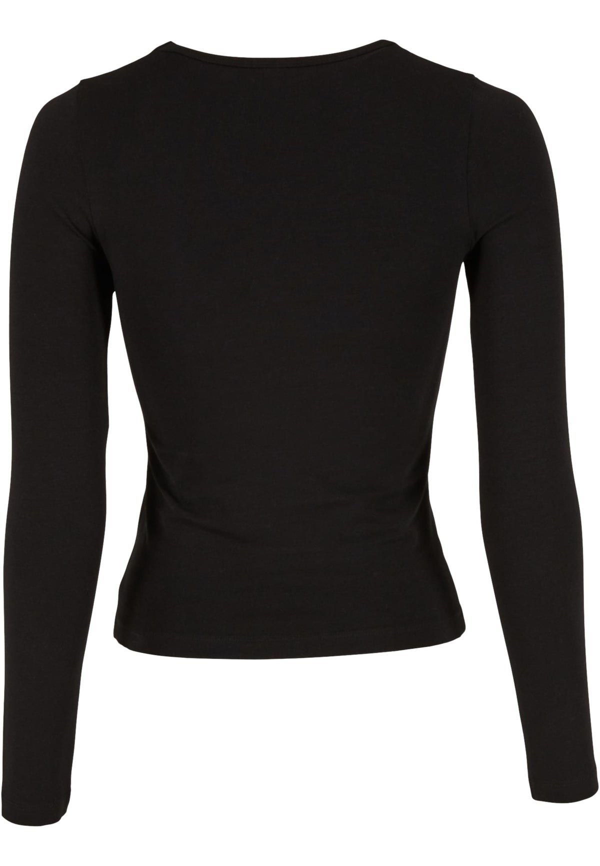 T-shirt manches longues femme ajusté MF446 noir - vue de dos
