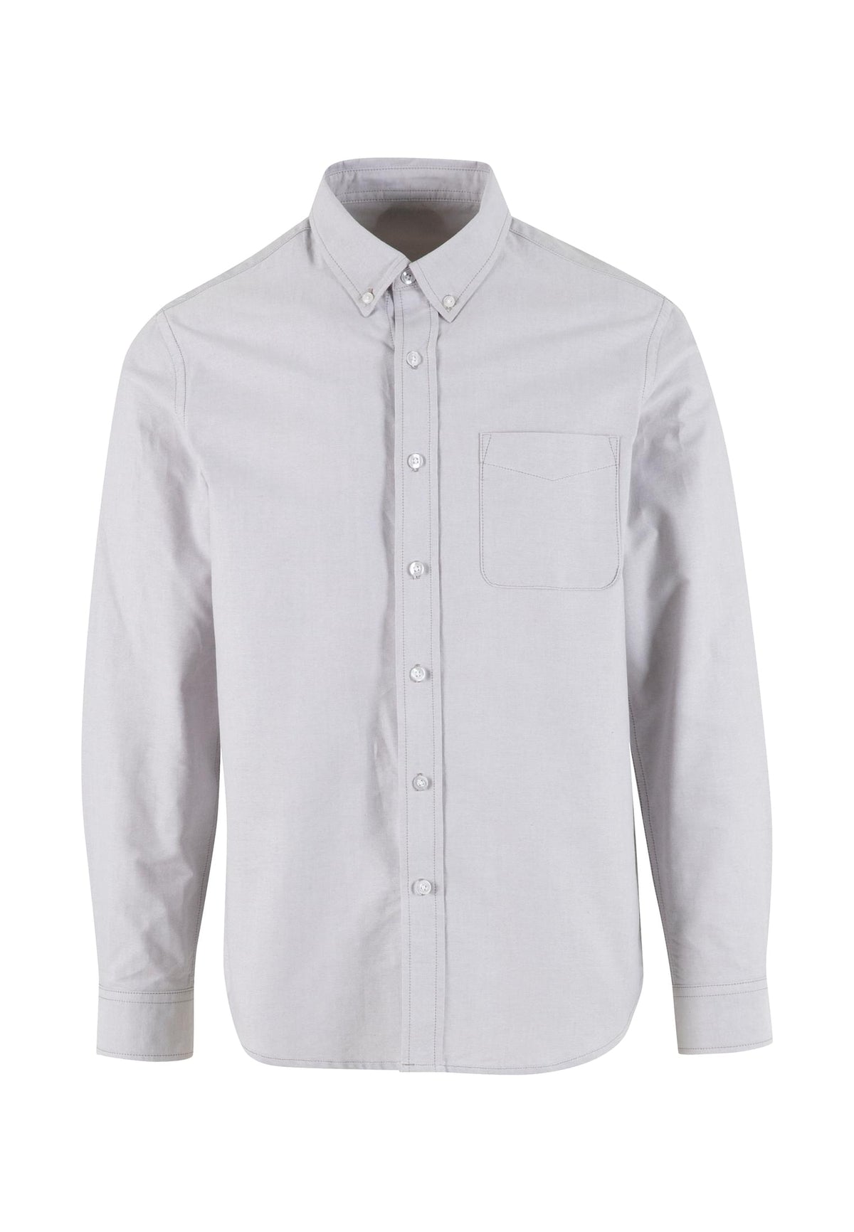Chemise oxford BY449 gris clair - vue de face