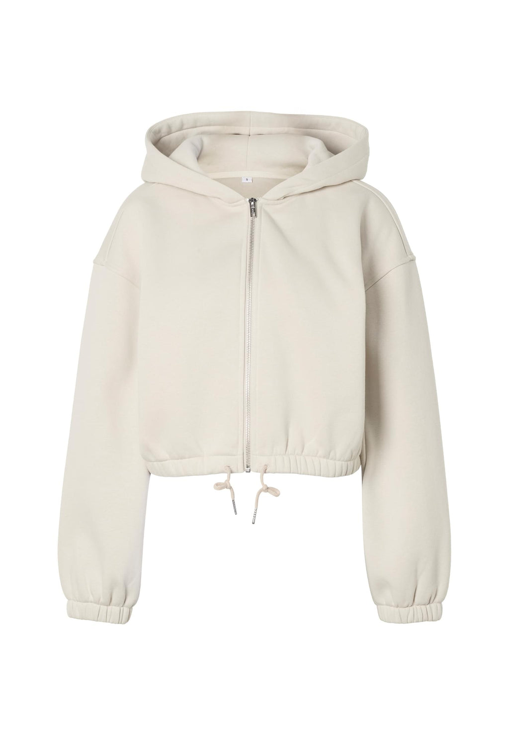 Veste fluffy femme MF471 beige taupe - vue de face