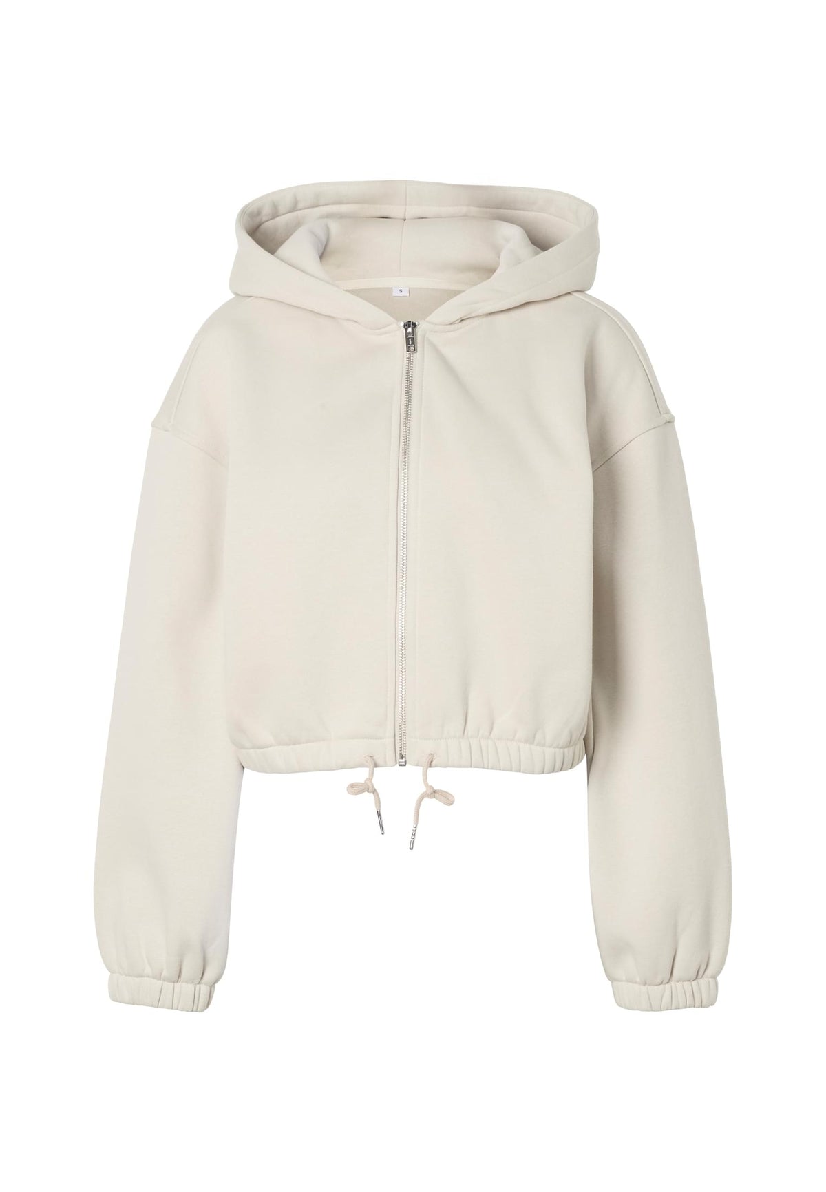 Veste fluffy femme MF471 beige taupe - vue de face