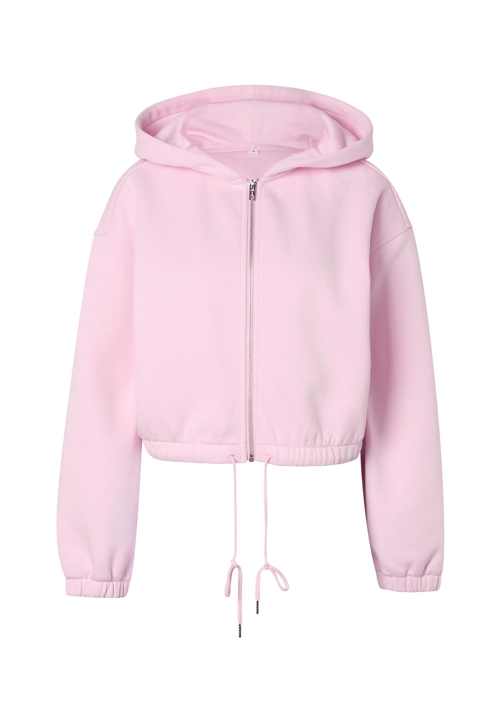 Veste fluffy femme MF471 rose poudré - vue de face