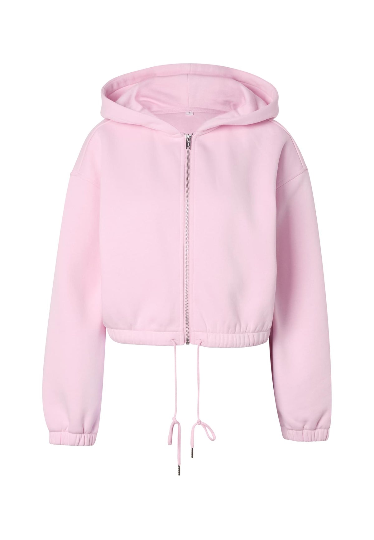 Veste fluffy femme MF471 rose poudré - vue de face
